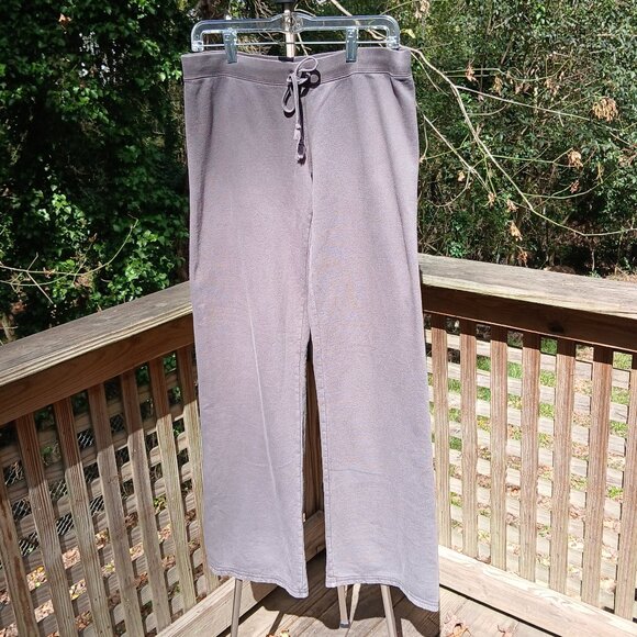 Juicy Couture Y2K Fleece Pants Silver Thread 'X' 's Tartan Plaid Butt Logo SzM - Picture 7 of 13